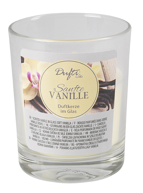 Dufti by Gies Duftkerze im Glas Vanilla Dream – 4 Stück im Tray | 86 x 70 mm - 3