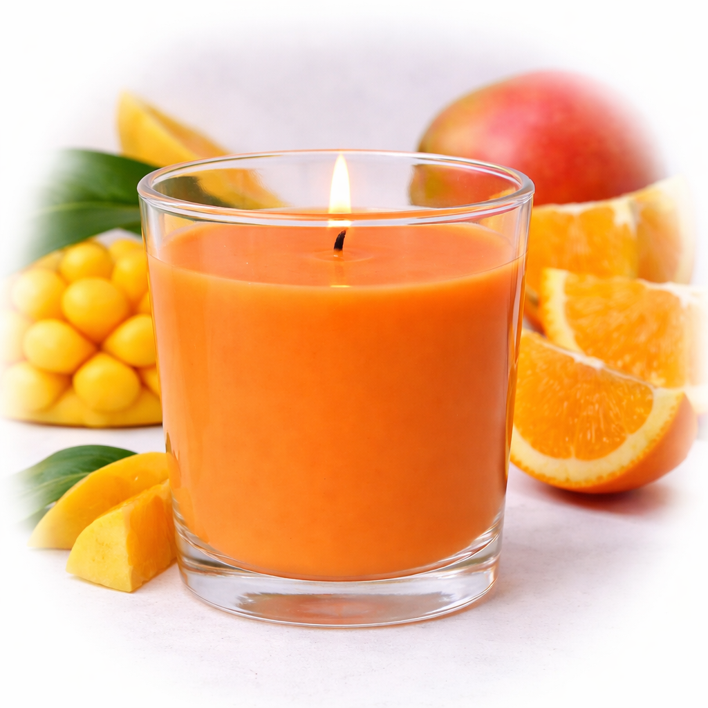 Dufti by Gies Duftkerze im Glas Orange Mango – 4 Stück im Tray | 86 x 70 mm - 3