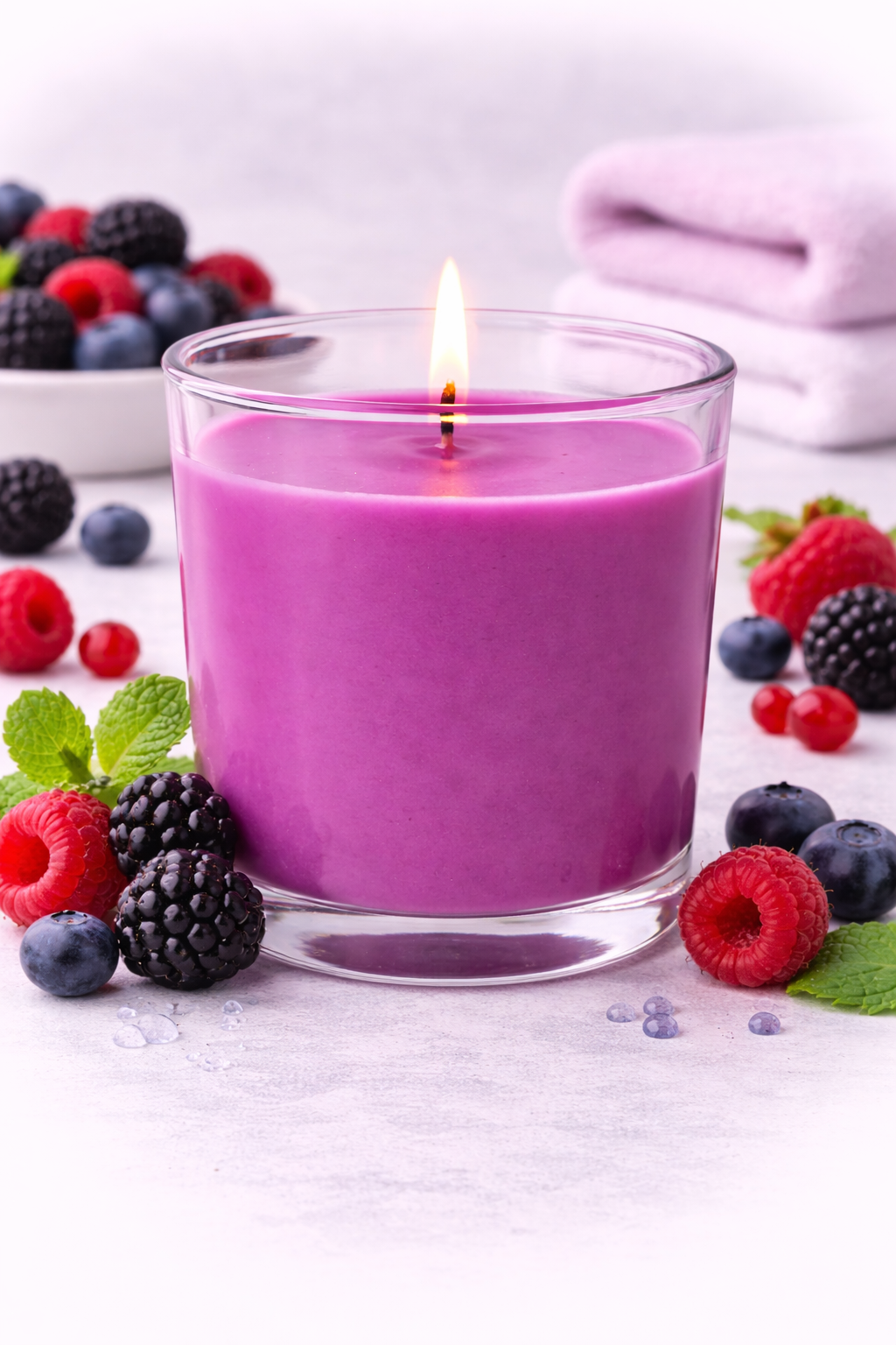 Dufti by Gies Duftkerze im Glas Berry Dream – 4 Stück im Tray | 86 x 70 mm - 3