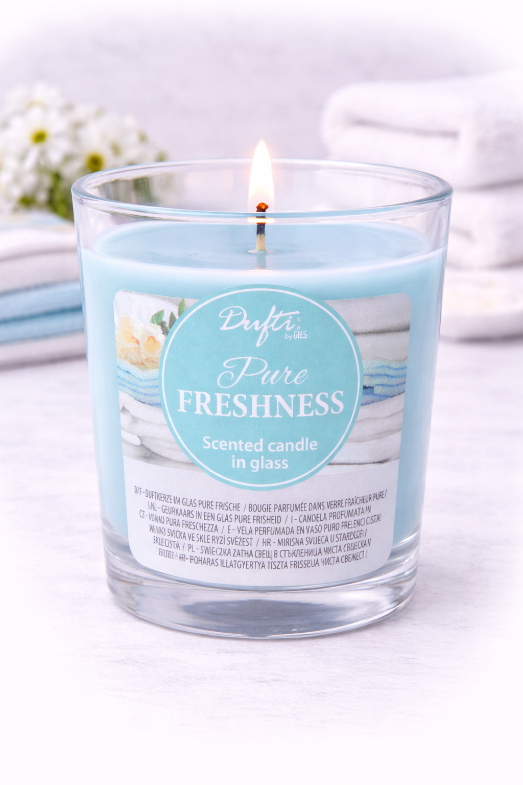 Dufti by Gies Duftkerze im Glas Pure Freshness – 4 Stück im Tray | 86 x 70 mm - 2