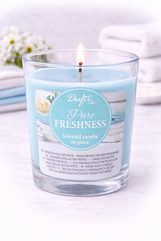 Dufti by Gies Duftkerze im Glas Pure Freshness – 4 Stück im Tray | 86 x 70 mm