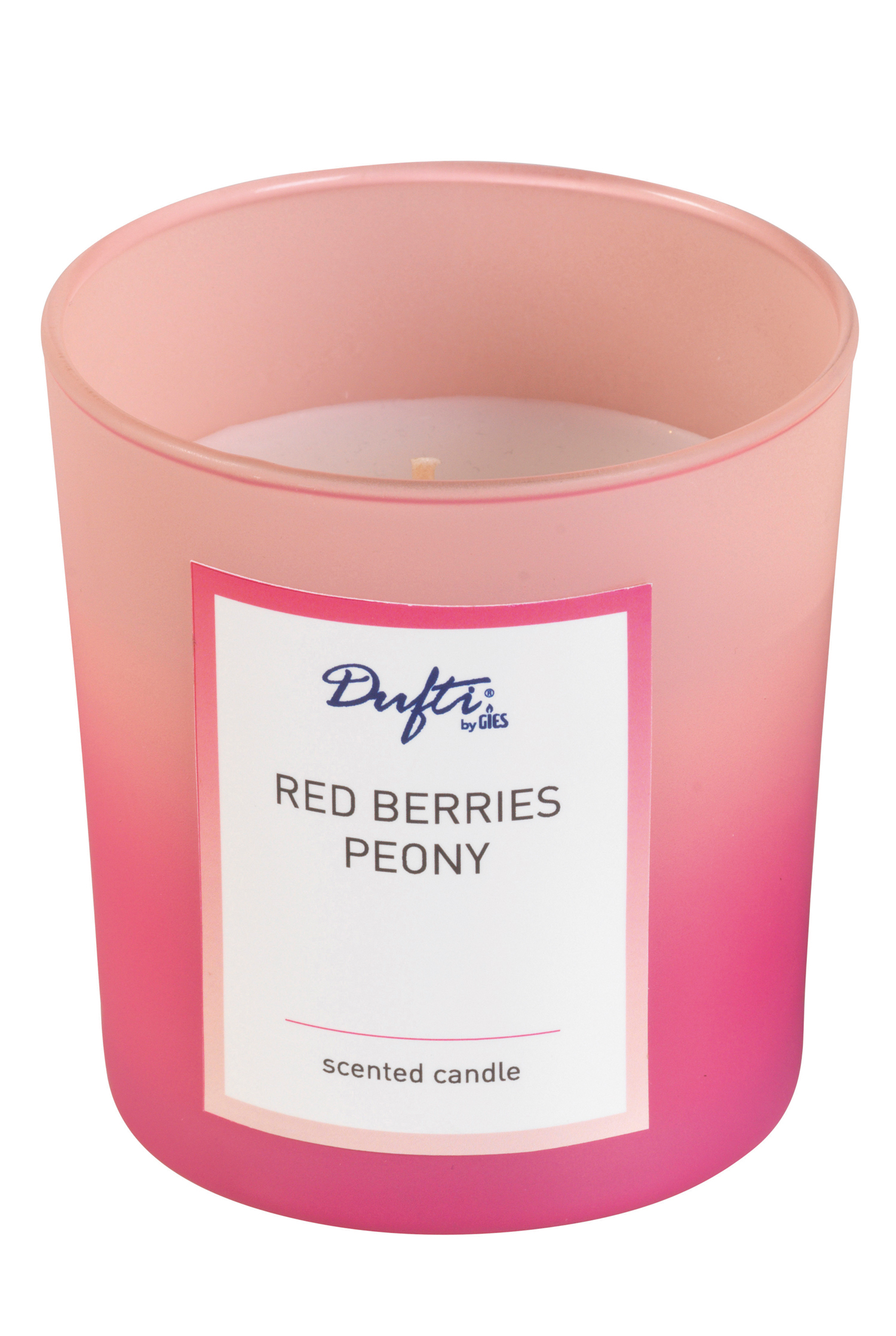 Dufti by Gies Ombre Duftkerze Rosa / Red Berries Peony | 90 x 85 mm