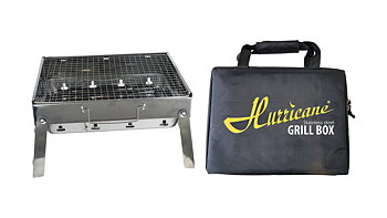 Grill Box Stainless Steel är en rostfri grill som är bärbar med en hopvikbar konstruktion. Väska ingår