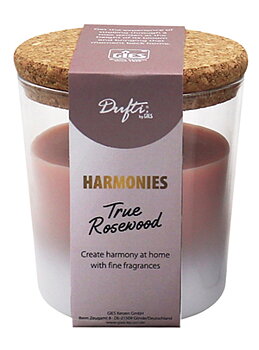 Dufti by Gies Duftkerze Harmonies Rosé / True Rosewood | Brenndauer 30 Stunden | ca. 98 x 85 mm