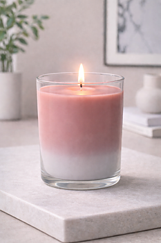 Dufti by Gies Duftkerze Harmonies Rosé / True Rosewood | Brenndauer 30 Stunden | ca. 98 x 85 mm