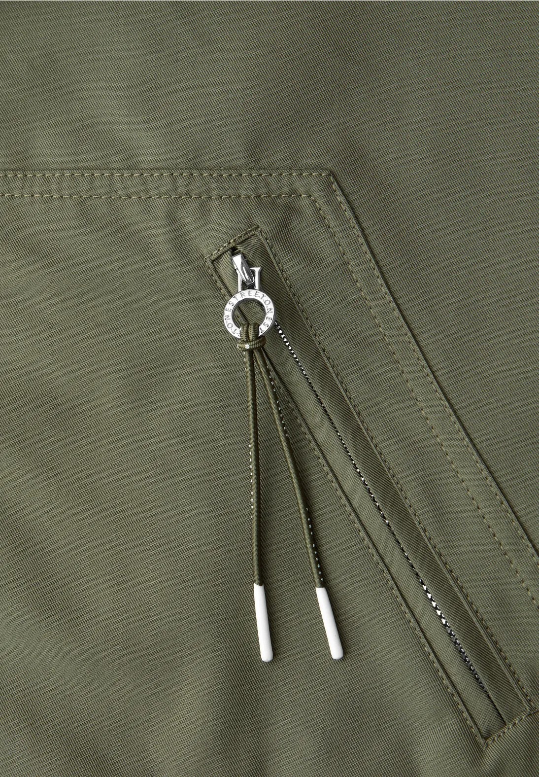 Mid Length Parka - Dark Vetiver Green - Street One - 6