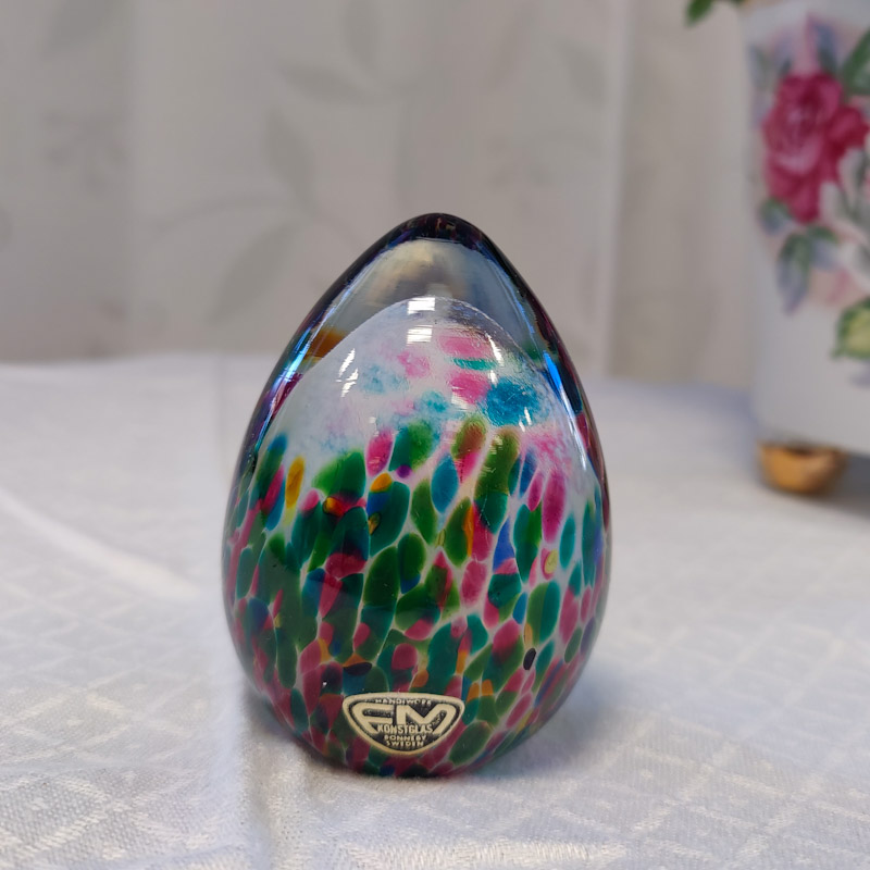 Brevpress ägg från FM konstglas