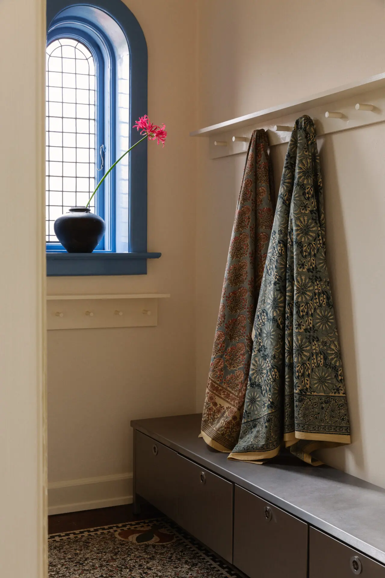 Yselle duk blå/rosa 150×300