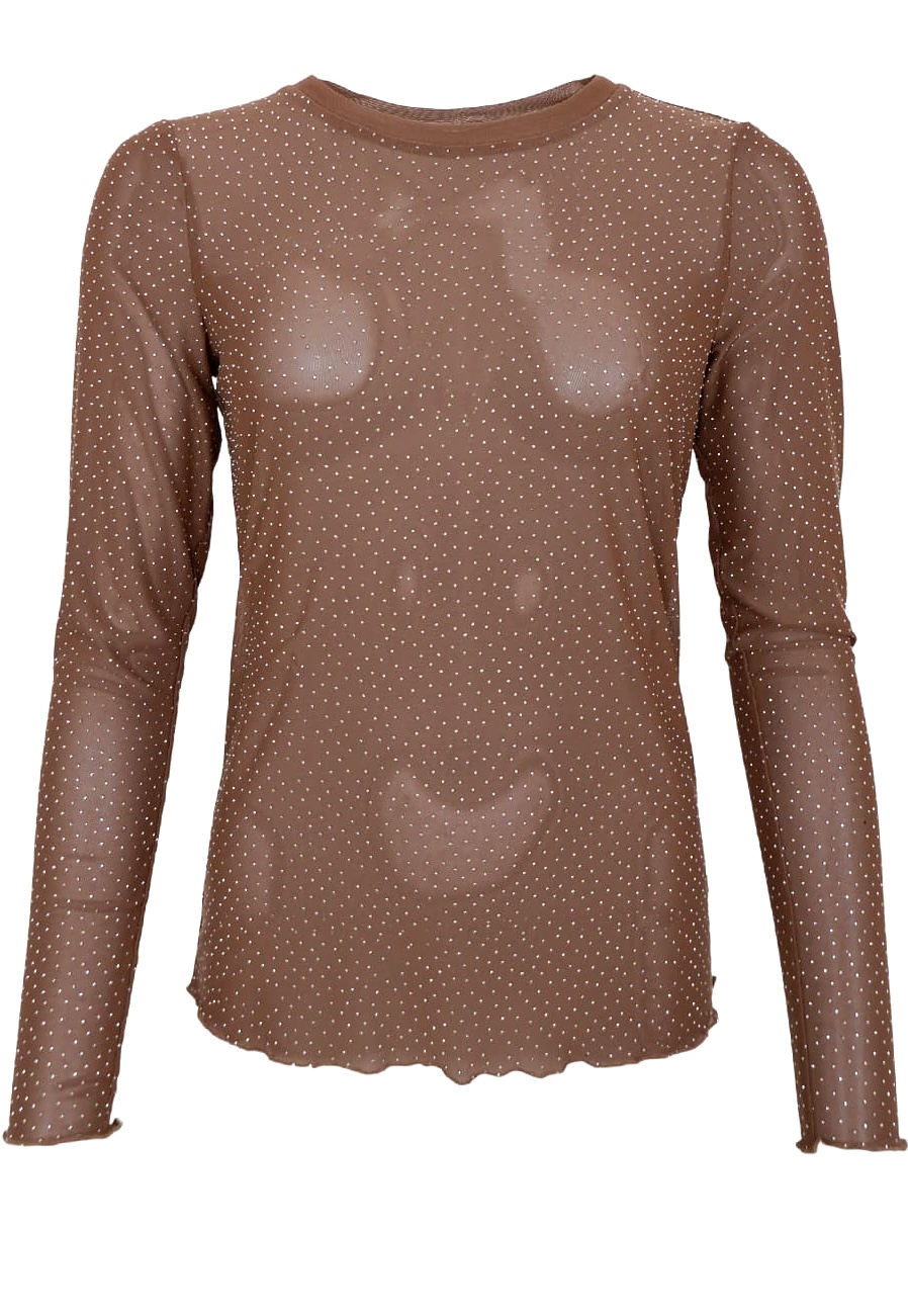 Lexis Tee w stones - Nougat