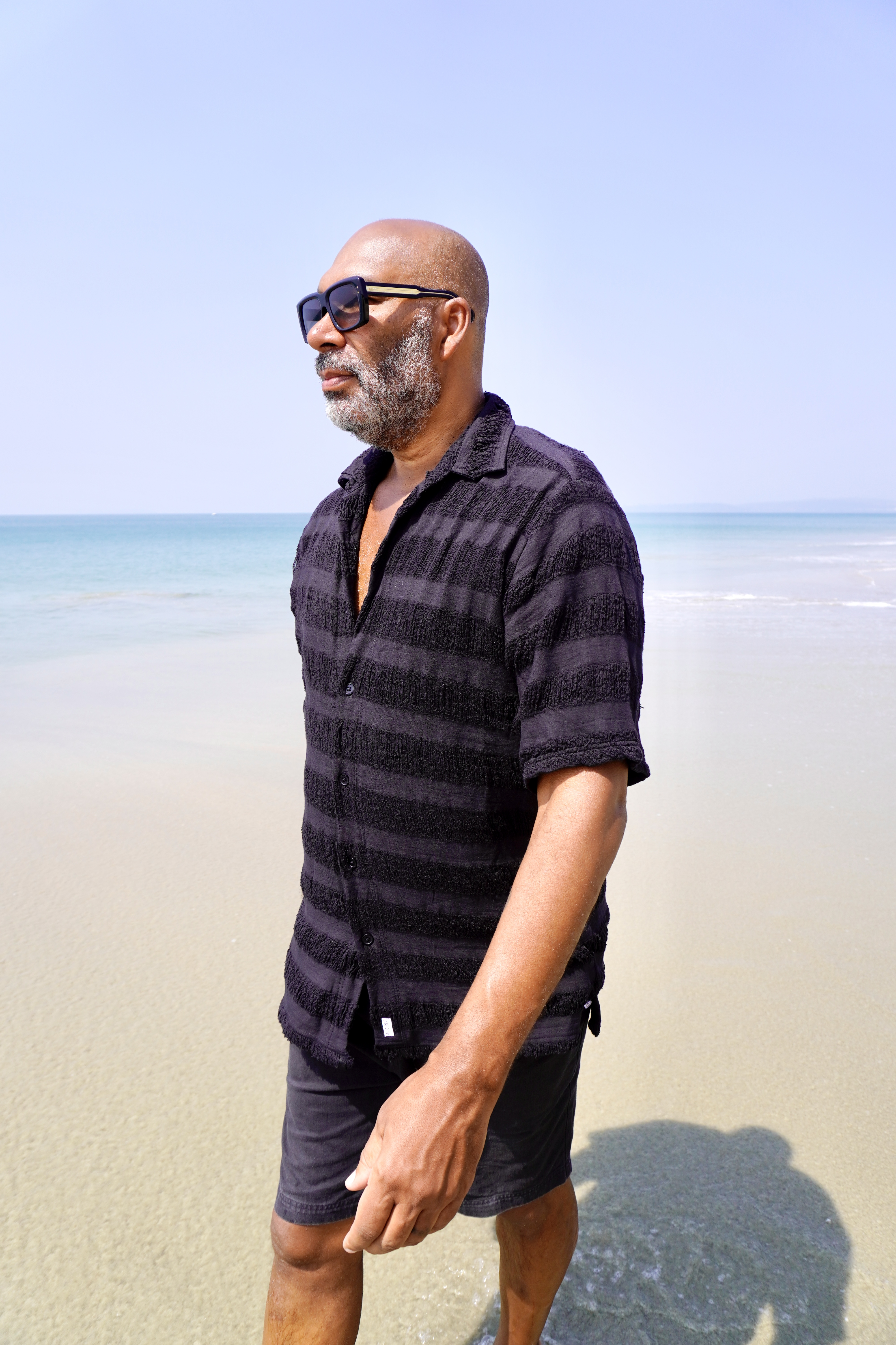 GENE COTTON SHIRT JUST BLACK 