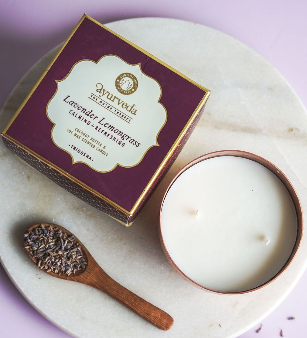Tridosha Scented Candle 2 wicks, Song of India