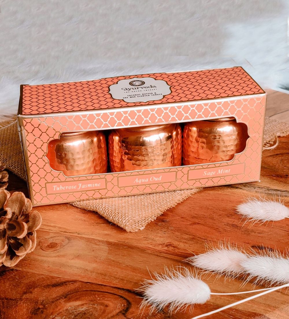 Set of 3 Scented Candles VPK, Song of India - 3