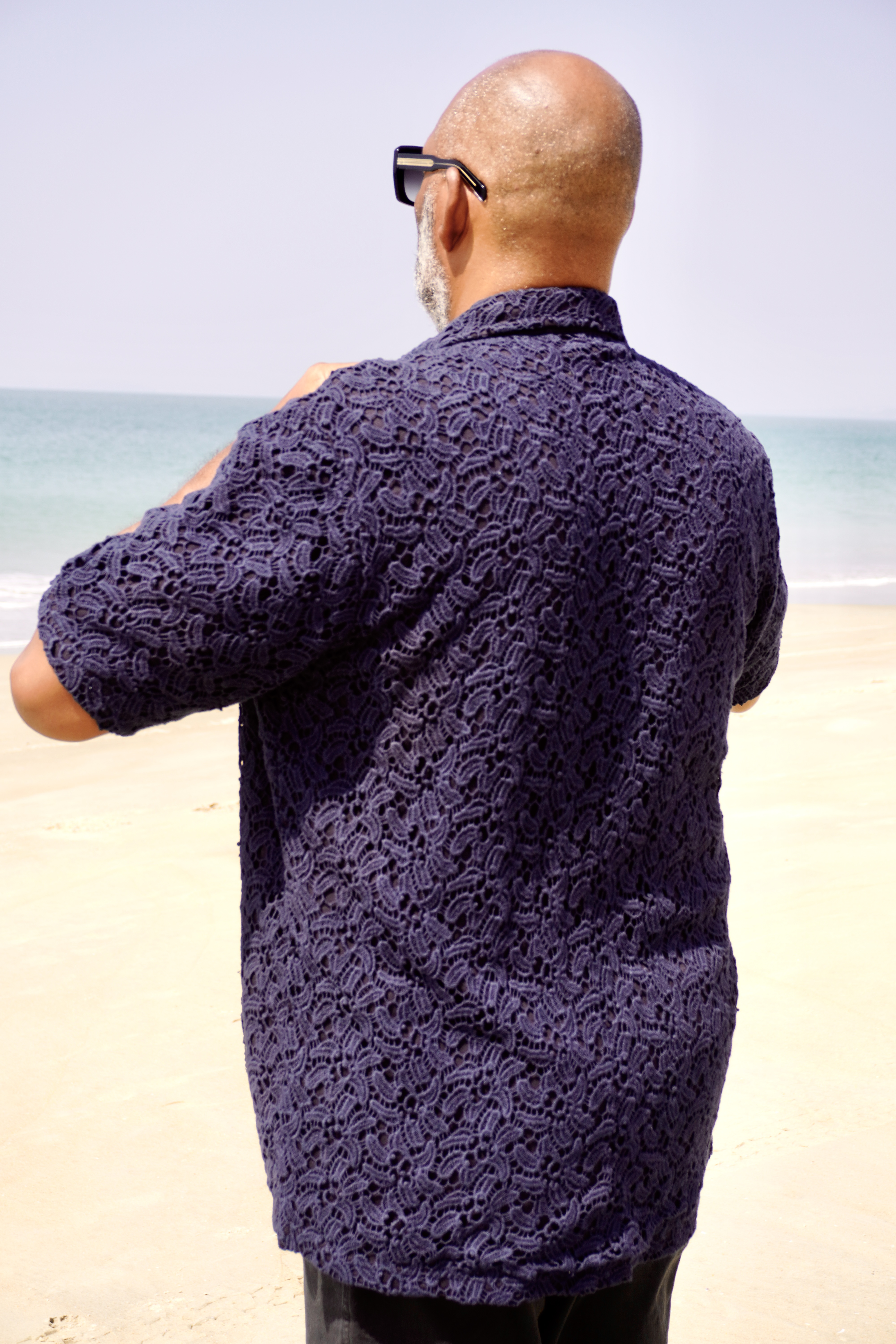 SHANTI COTTON SHIRT BLUE BLACKISH  - 6