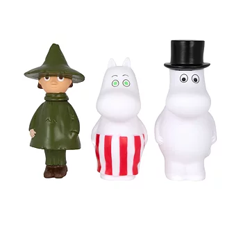 Mumin Badleksaker 3 figurer - Muminmamma, Muminpappa & Snusmumriken
