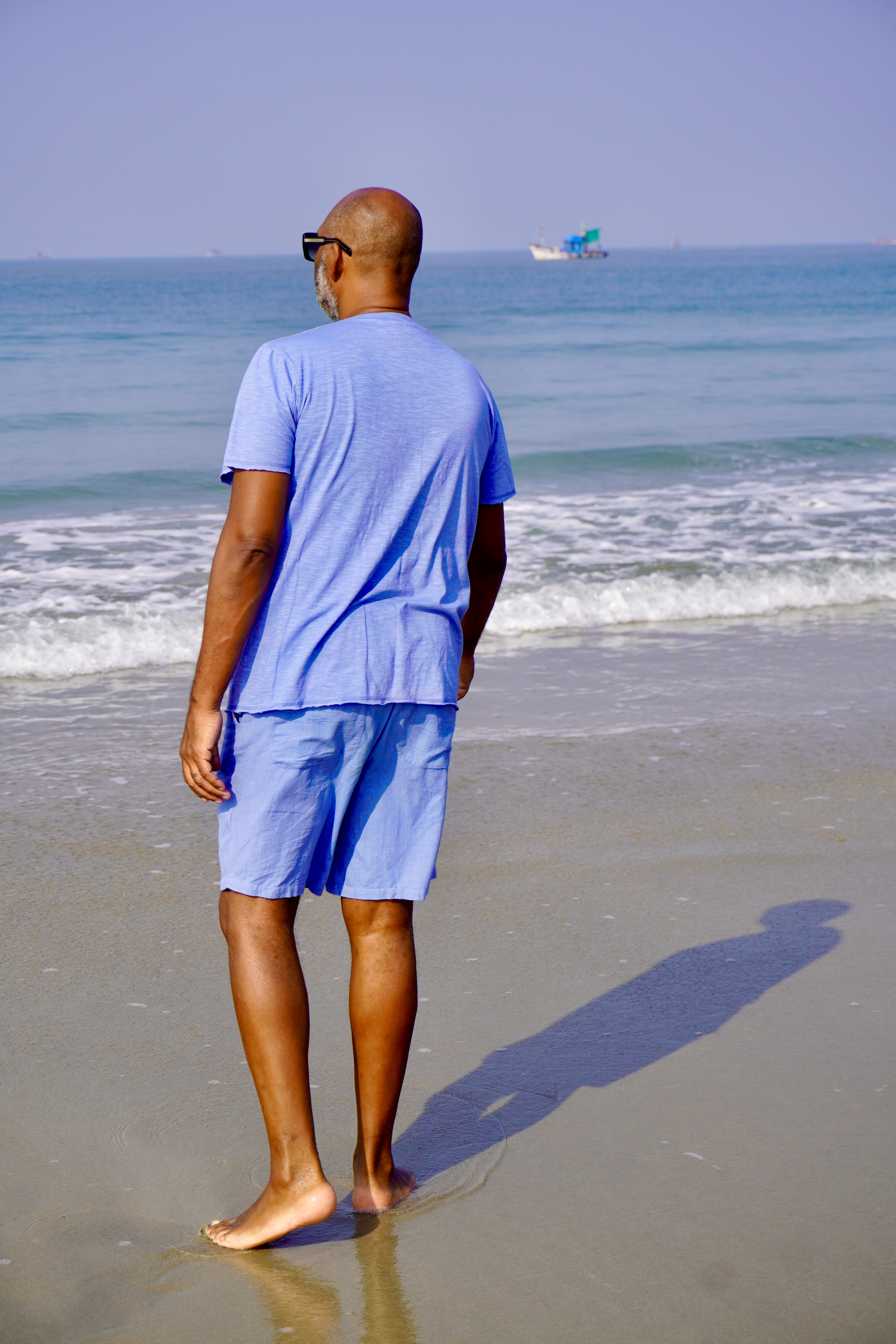HERBIE COTTON SHORTS ARUBA BLUE  - 5