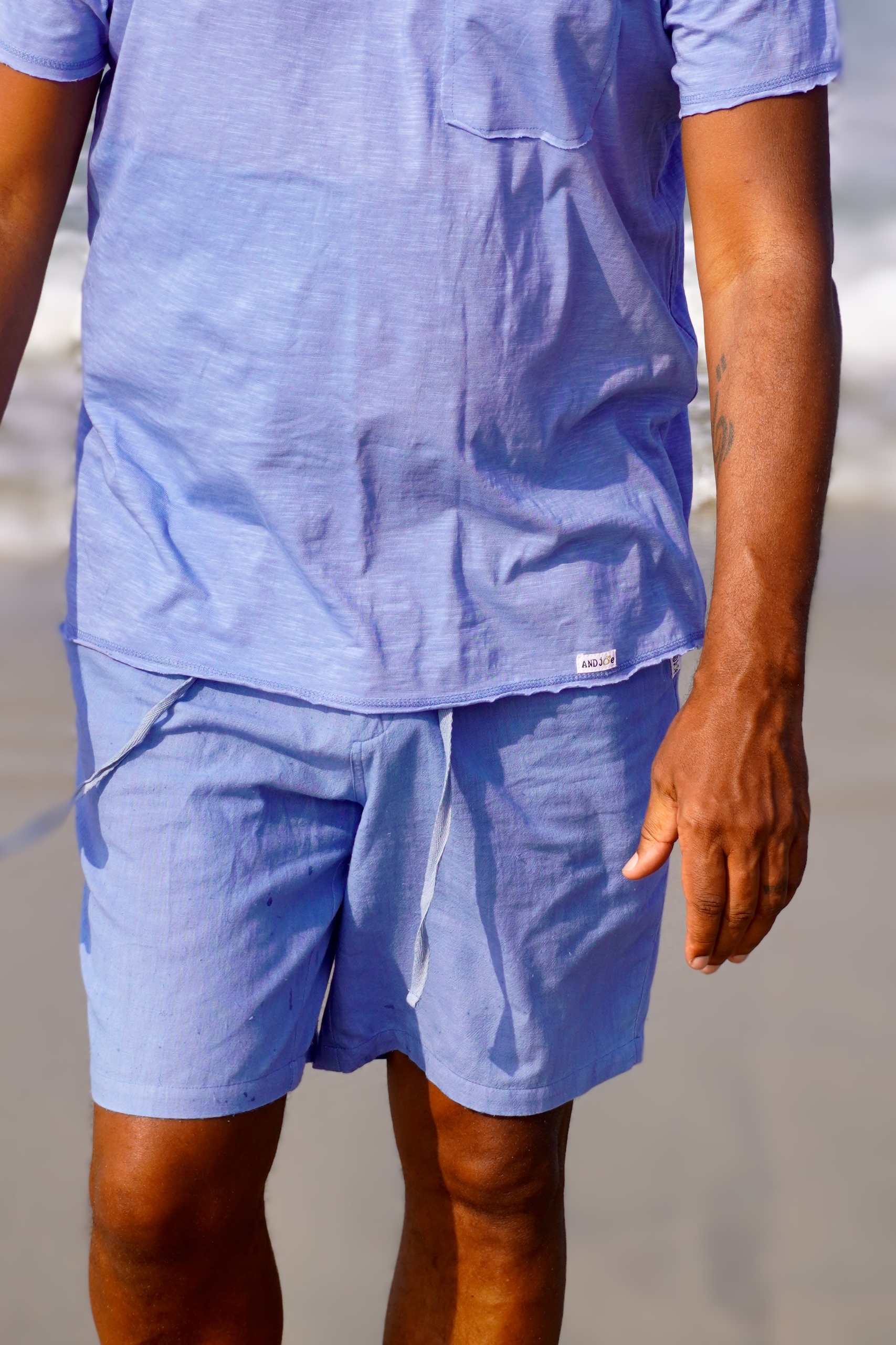 HERBIE COTTON SHORTS ARUBA BLUE 