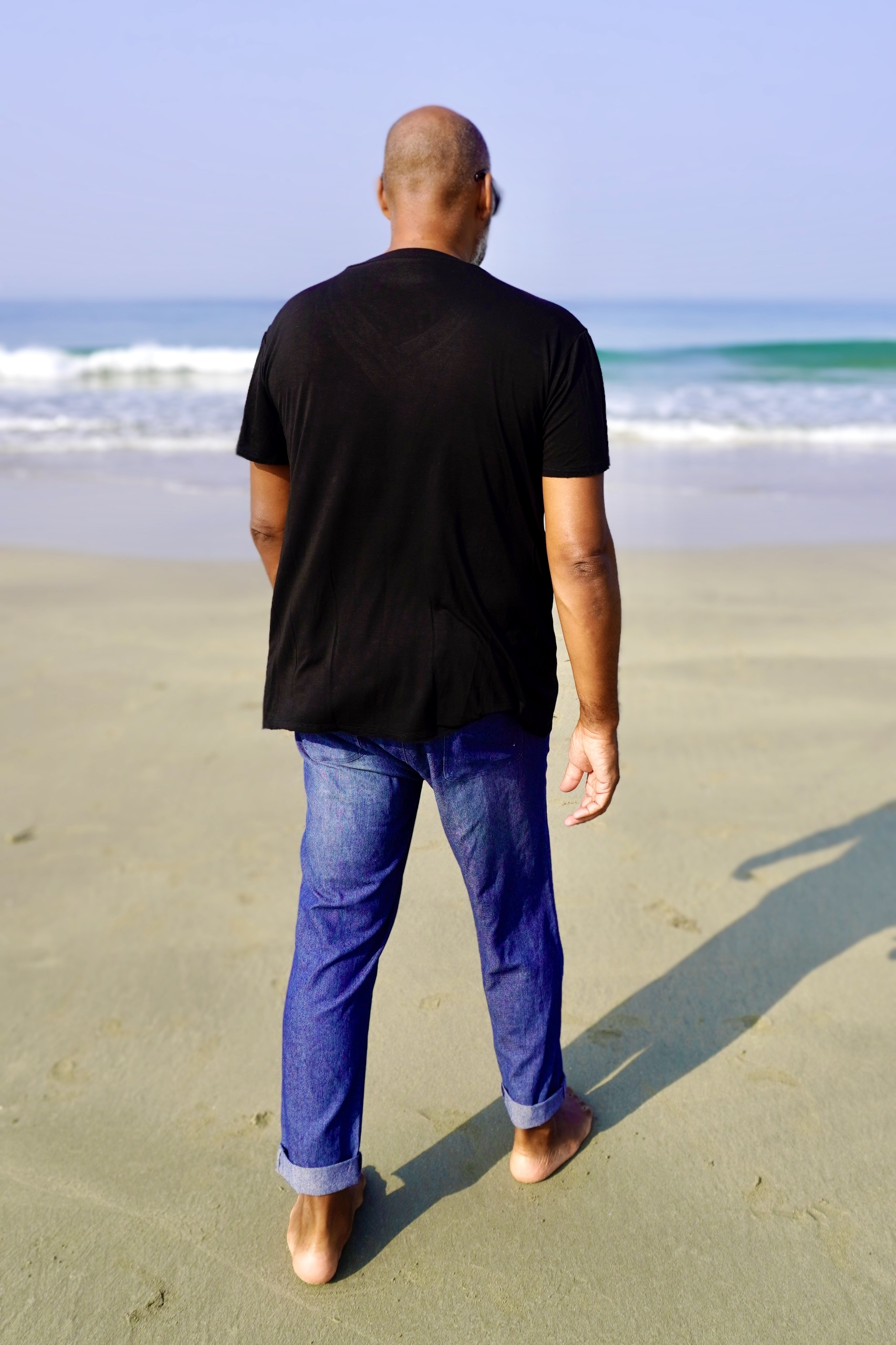 PELE  VISCOSE JERSEY T-SHIRT JUST BLACK  - 6