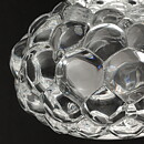 Anne Nilsson (Hallon 1990s) Clear Candleholder with Raspberry Relief  and Metal Stand 11/7 cm