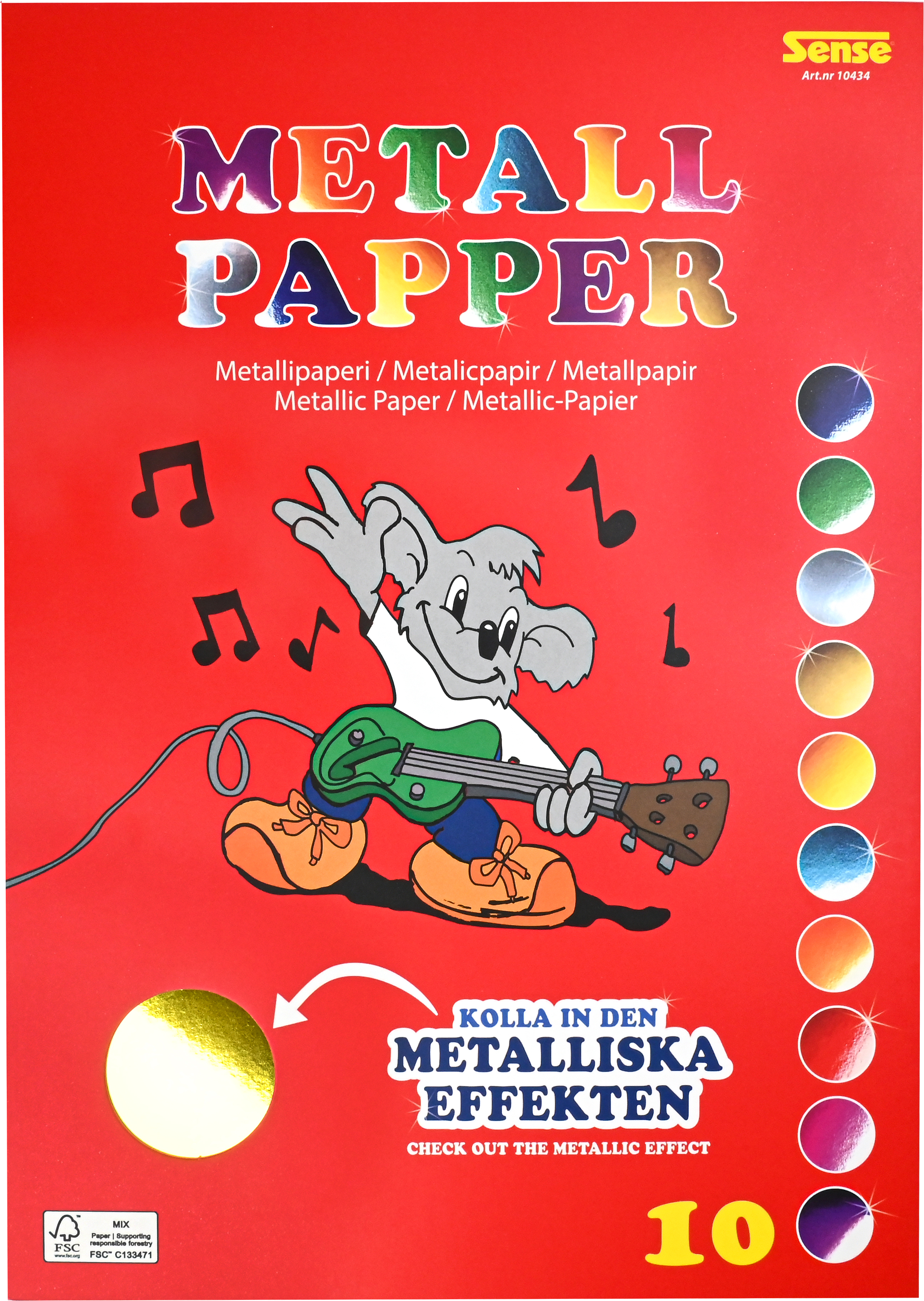 Metalliskt papper FSC - 3