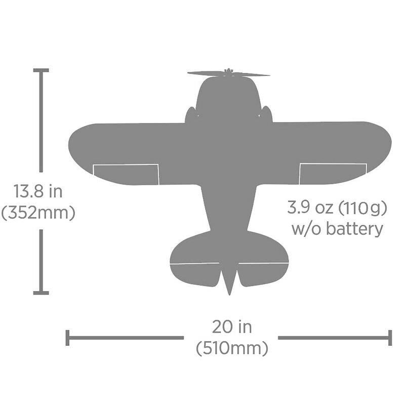 E-flite UMX Gee Bee R-2 510mm BNF Basic with AS3X and SAFE Select - 34