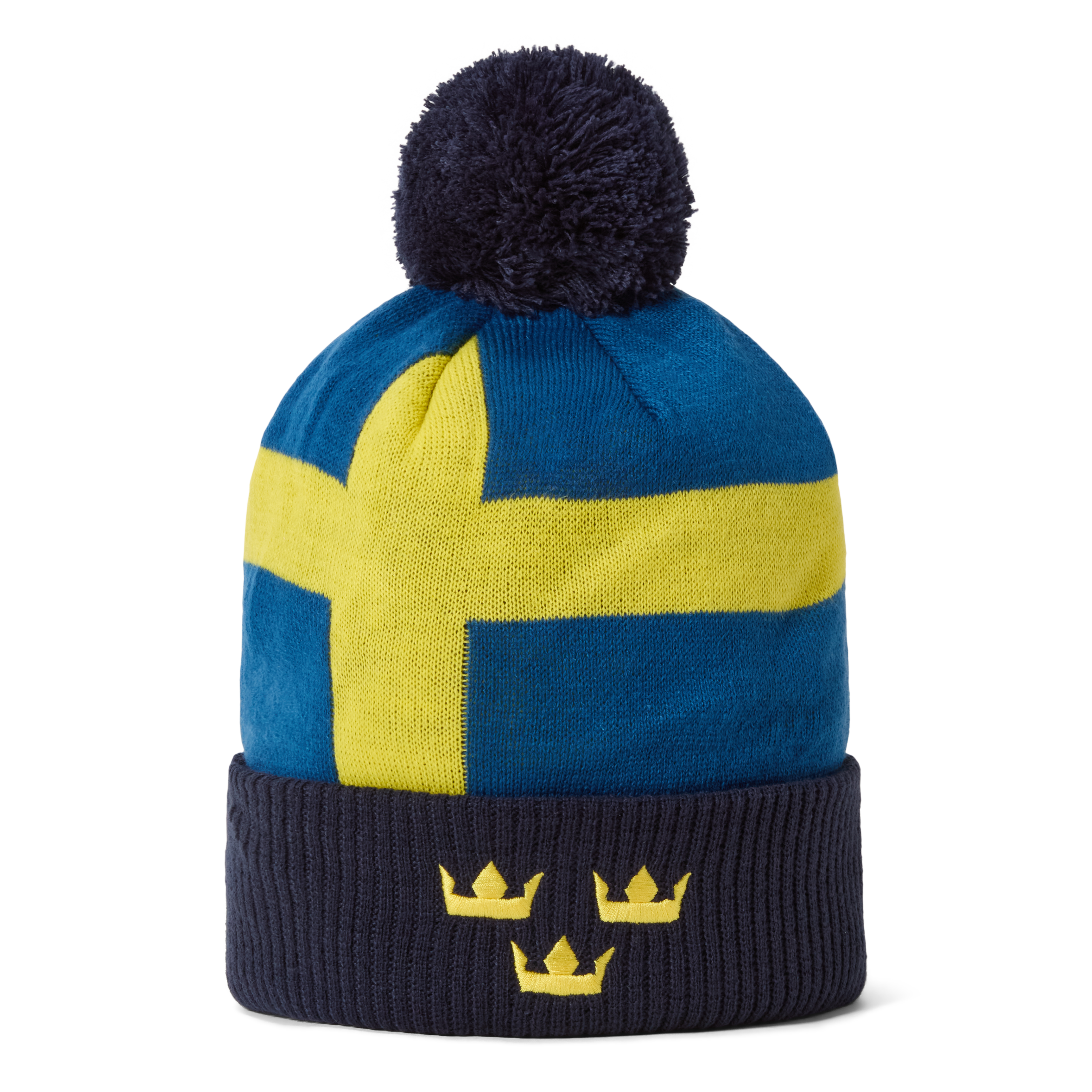 Sverige pompom mössa