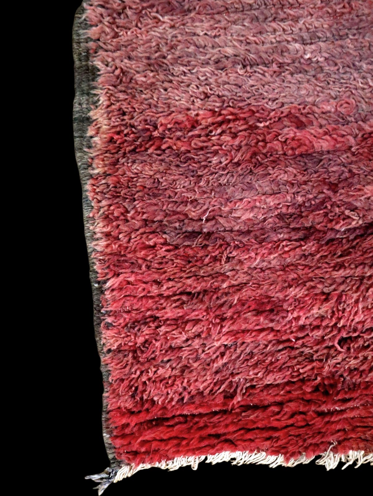 Vintage Teppich in Himbeerrot, Echter Berberteppich aus Marokko - 2