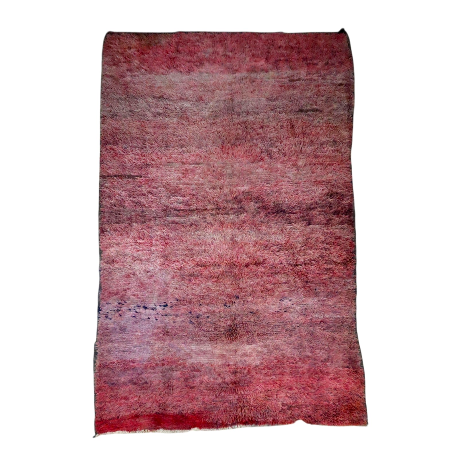 Vintage Teppich in Himbeerrot, Echter Berberteppich aus Marokko