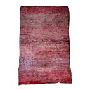 Vintagmatta i hallonröd, Äkta berbermatta från Marocko