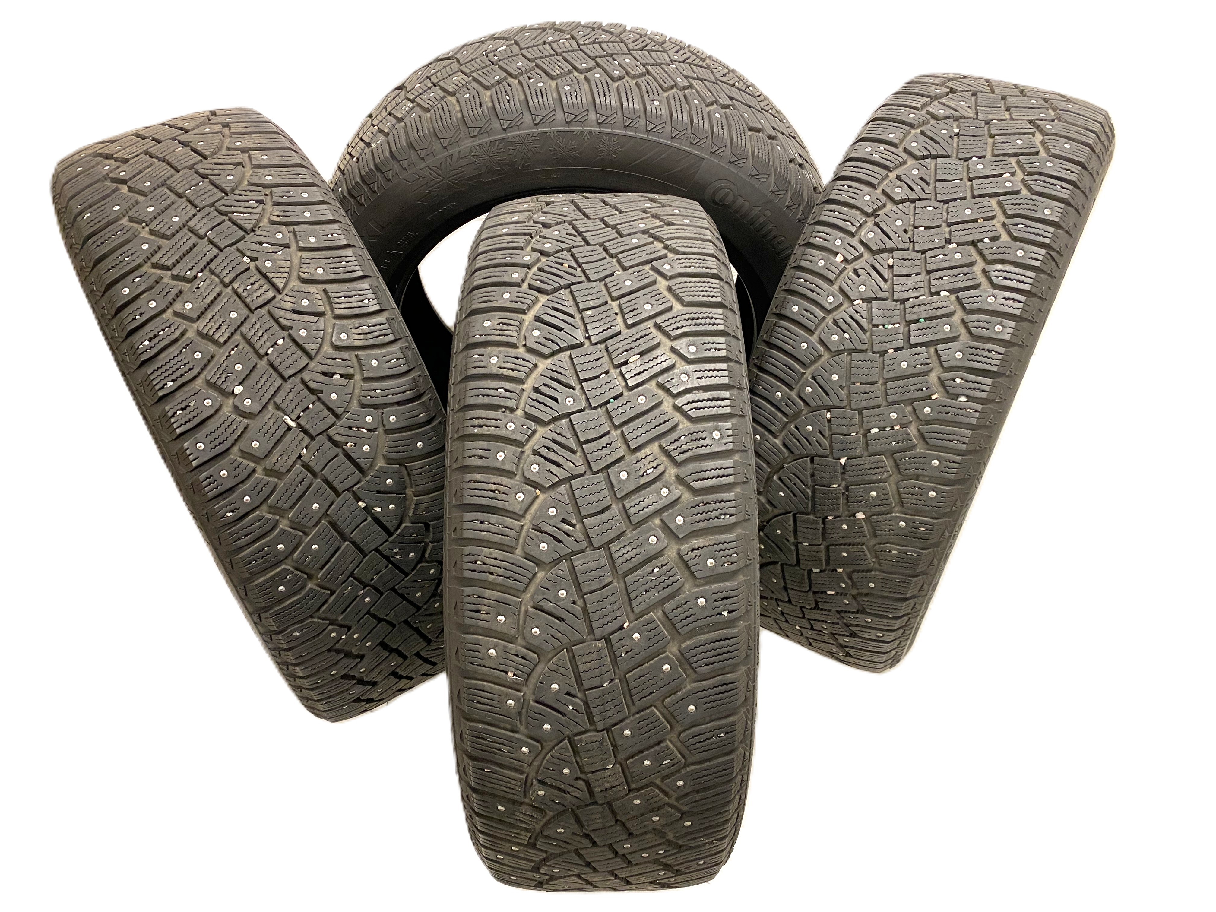 18" BEGAGNADE VINTERDÄCK DUBB | 4 st 235/55 R18 104T XL Continental Ice Contact 2 | V48-2019 | 6|6|5.5|5.5 mm | Z-1