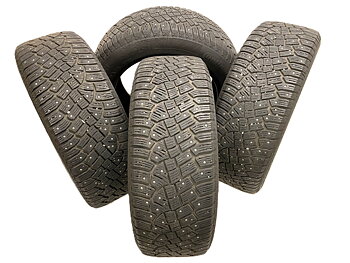 18" BEGAGNADE VINTERDÄCK DUBB | 4 st 235/55 R18 104T XL Continental Ice Contact 2 | V48-2019 | 6|6|5.5|5.5 mm | Z-1