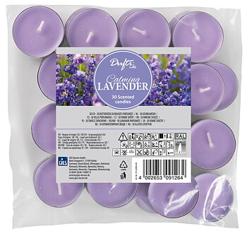 Dufti by Gies Duftlichte Calming Lavender – 30er Beutel | Ø 38 mm | 4 Stunden Brenndauer