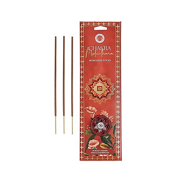 Rökelse Muladhara, chakra, tall och cederträ,