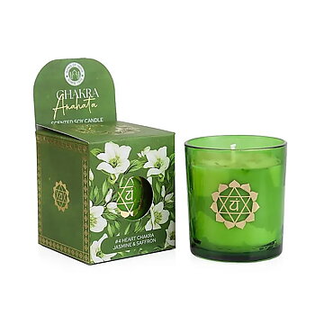 Doftande sojaljus Anahata chakra jasmin och saffran