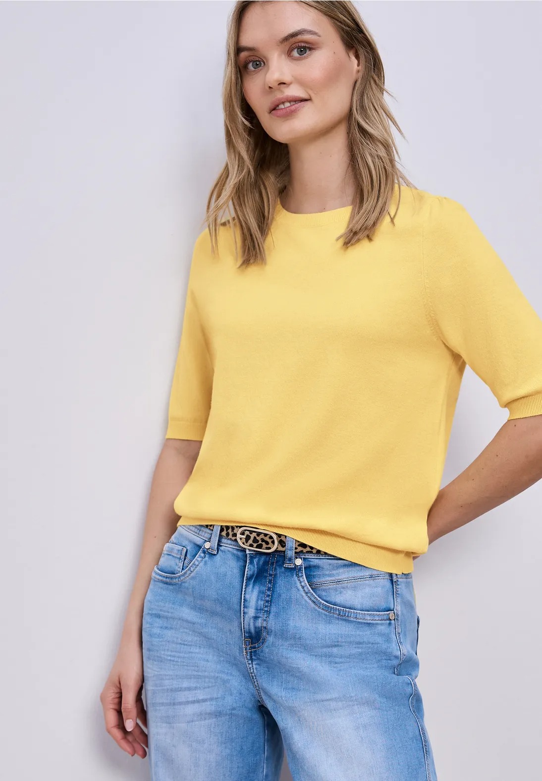 LTD QR Short Sleeve - Bloom Yellow - Street One