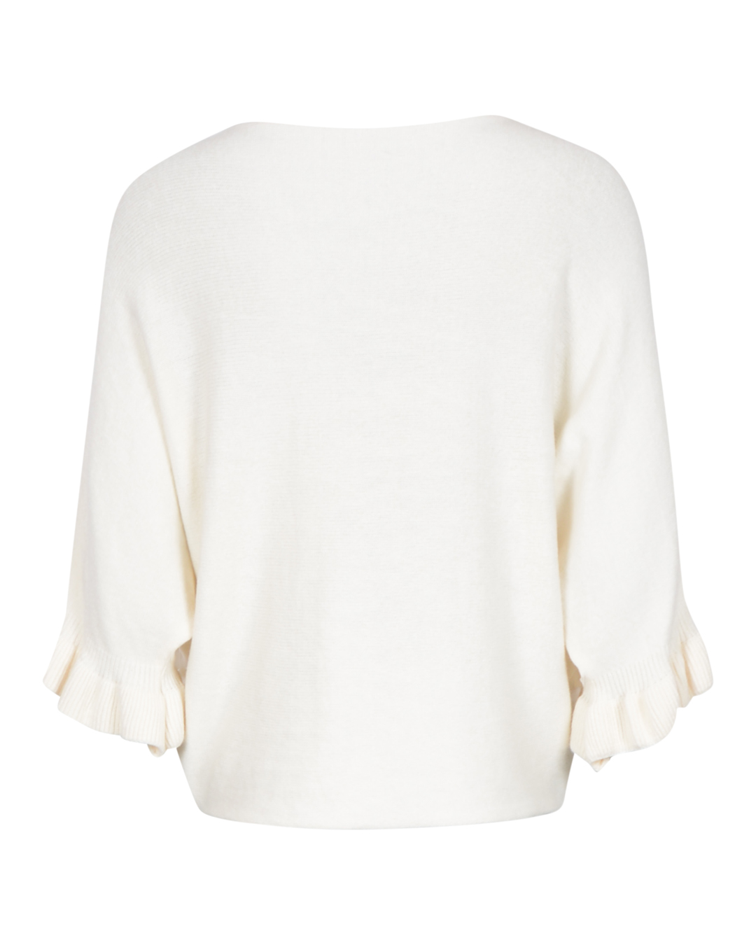 Jumper onesize volang på ärm offwhite - 6