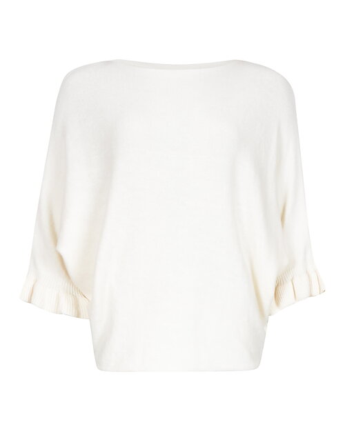 Jumper onesize volang på ärm offwhite - 5
