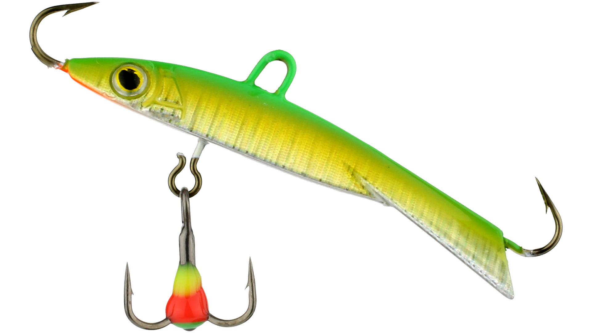 Balance spear for perch, pike and zander fishing, charteuse