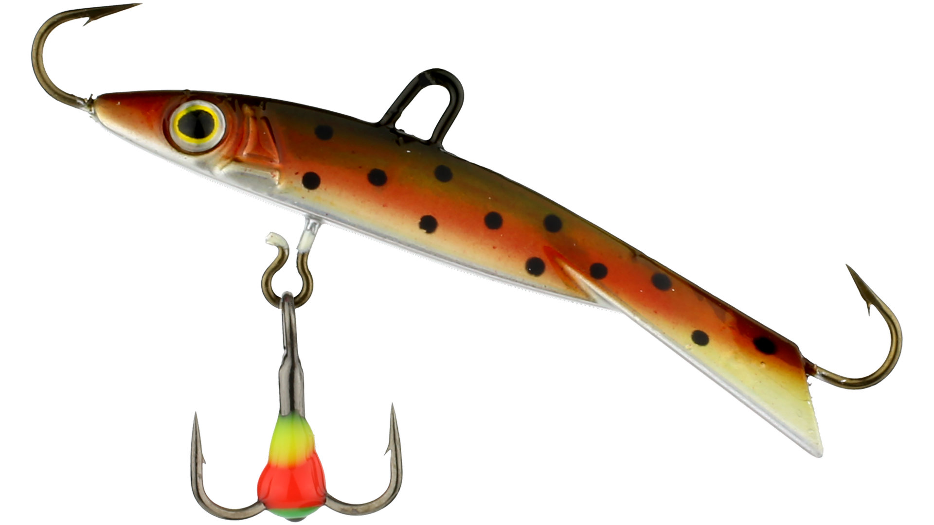 Balance pole for ice fishing for perch, pike and zander, trout