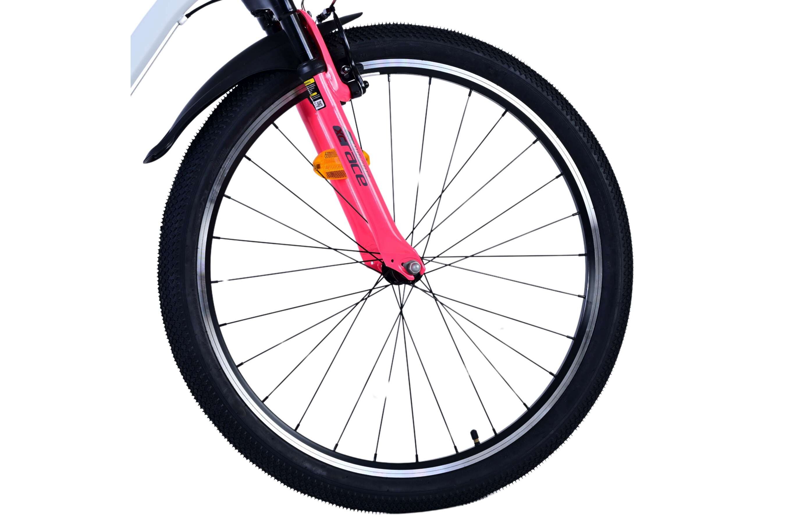 Barncykel Volare XC Race 26 tum – 21 växlar Vit/Rosa för barn 9–12 år - 4