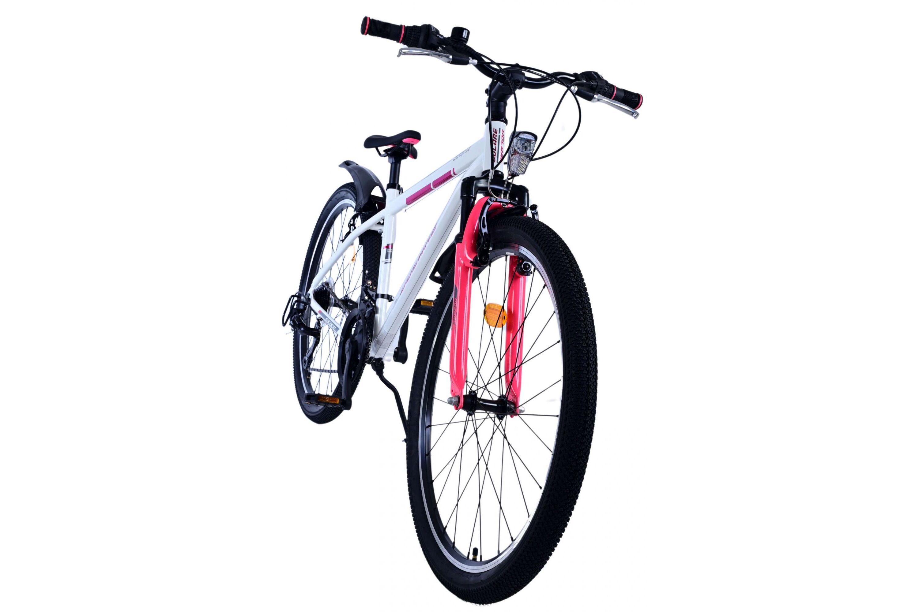 Barncykel Volare XC Race 26 tum – 21 växlar Vit/Rosa för barn 9–12 år - 2