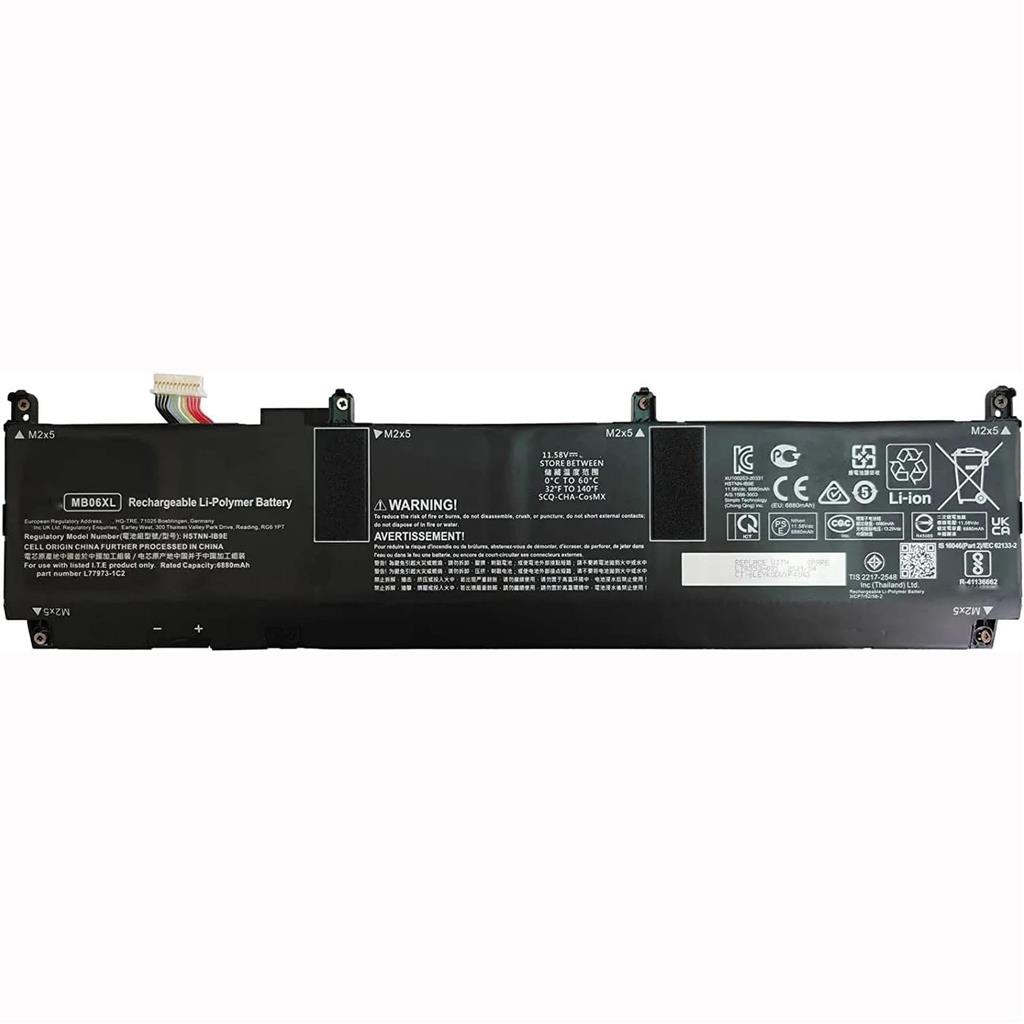 NY! Batteri för HP ZBook Studio 15 G7 G8 MB06XL 11.58V 6880mAh