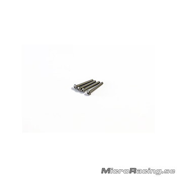KYOSHO - M3x22mm Skruv, Kullrig, Insex, Titan, 4st