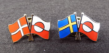 Pin Sverige / Grönland och Danmark / Grönland 