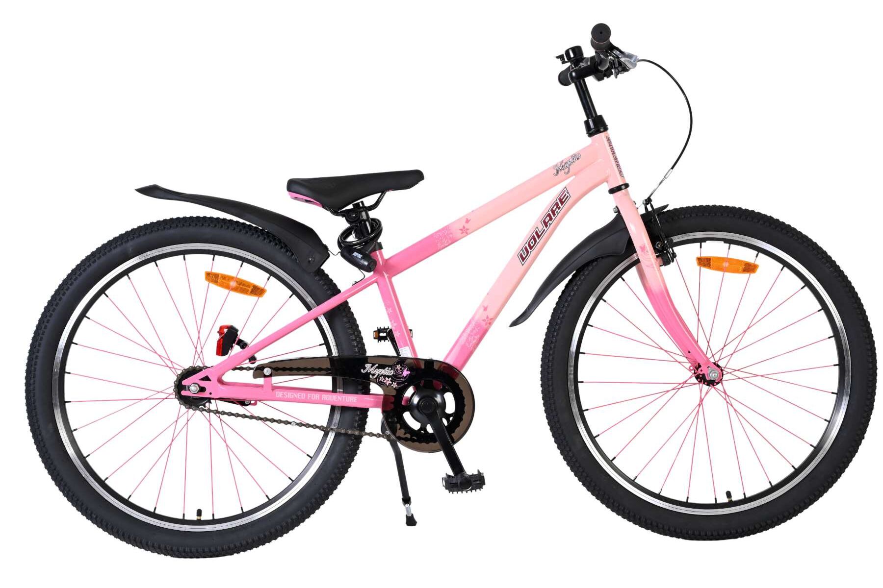 Barncykel Volare Mystic 24 tum – Rosa för barn 8–10 år