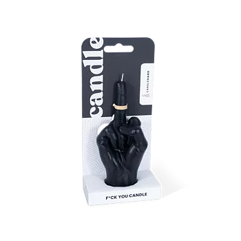 Candle Hand Fuck You Black Small