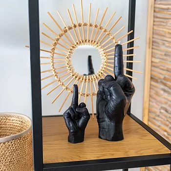 Candle Hand Fuck You Black Small