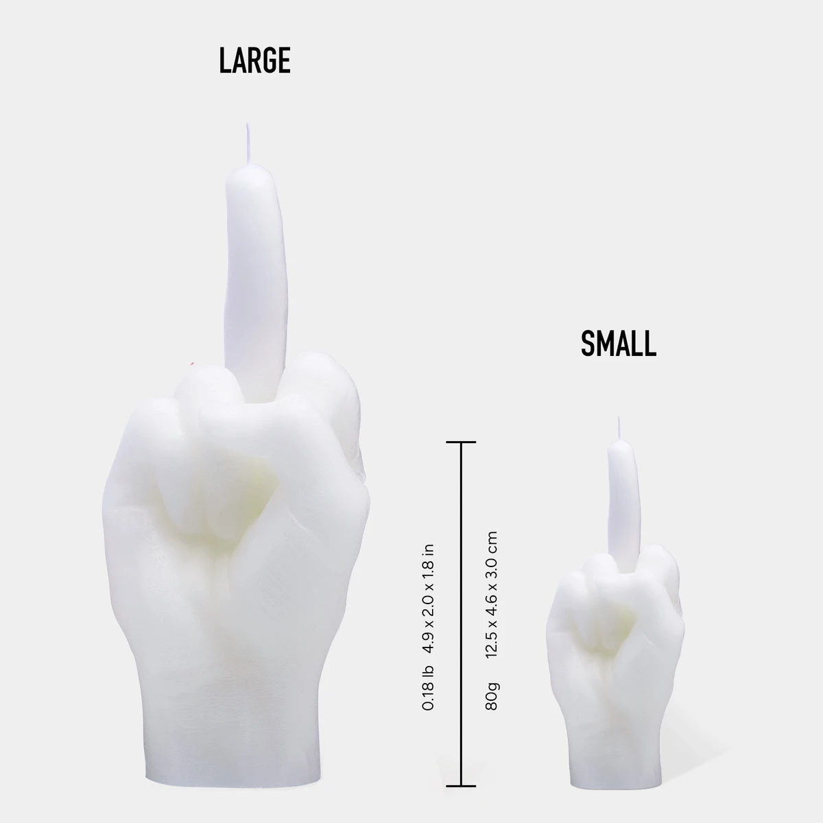 Candlehand Small Fuck You White  - 2