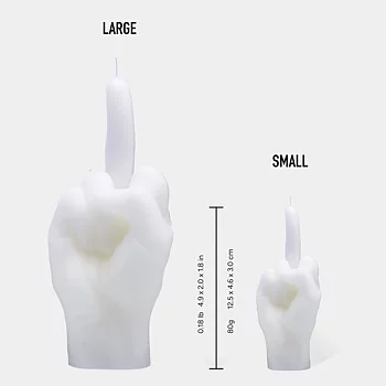 Candlehand Small Fuck You White 