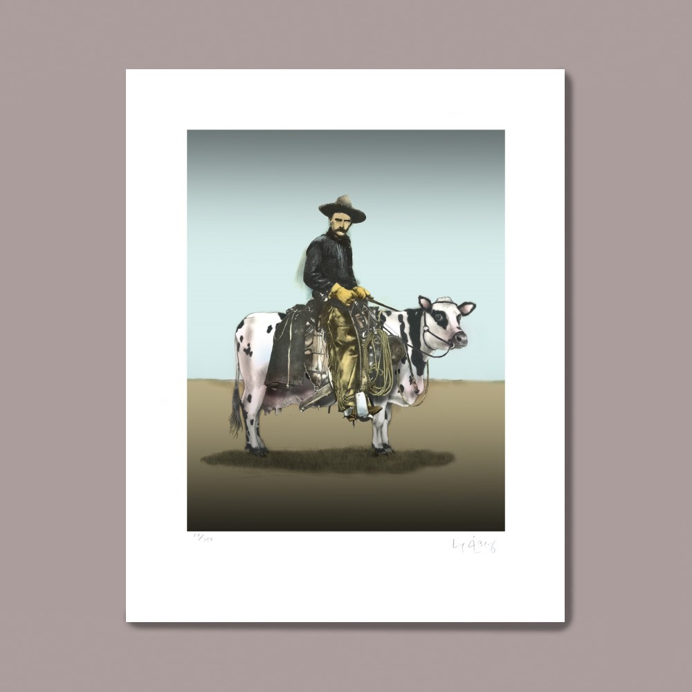 Cowboy, litografi