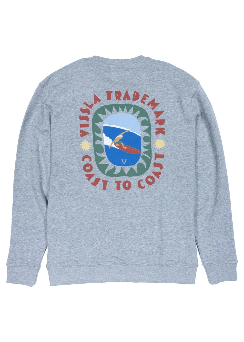 Vissla sweatshirt crew Coastal life eco steel - 2